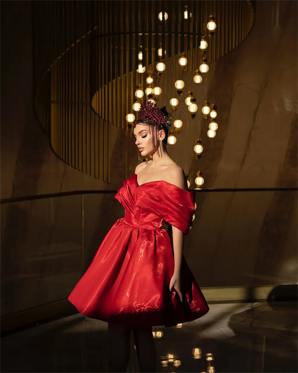 Sexy Short Prom Dresses Strapless Mini Bridal Gowns Event Formal Party Dress Lace Up Customized Flowers robes de Cocktail