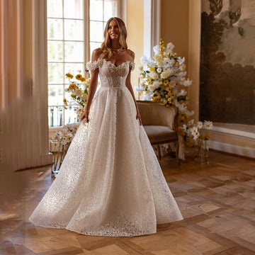 Customized Newest Designs Lace Small Sleeve Wedding Gown A-Line Backless Zipper Bridal Gowns Evening Dress vestidos de novia