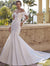 2025 Newest Sweetheart Rmovable Sleeve Mermaid Wedding Dress Back See Through Buttons Bridal Gown vestidos de novia