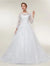 Bohemian Beauty Princess Luxury tulle round neck lace applique bridal A-line custom wedding dress Vestidos de novia