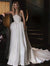 A Line Strapless Wedding Dress Satin Sleeveless Bridal Gowns Customized Evening Dress свадебное платье